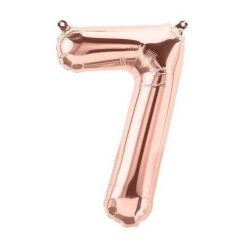 Westcoast Balloon 59115 Air Fill Number 7 Rose Gold 16In