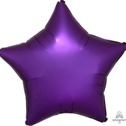 Westcoast Balloon 36820 Satin Luxe Purple Royal Star