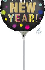 Westcoast Balloon 42080 Satin Dotted New Year