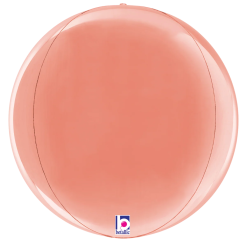Westcoast Balloon 25034 Dimensionals Rose Gold Globe