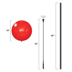 Alternative view of Westcoast Balloon Reusable Balloon Long Pole Kit With Pole Brackets & Screws