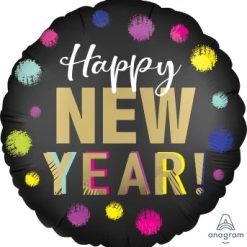 Westcoast Balloon 42066 Satin Dotted New Year
