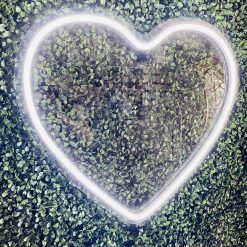 Alternative view of Westcoast Balloon Heart Neon Sign Rental - White