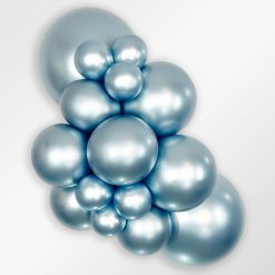 Alternative view of Westcoast Balloon 409856 Silk Arctic Blue 11 Round (50Ct)