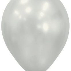 Westcoast Balloon 415147 Silk Oyster White 5 Round (50Ct)