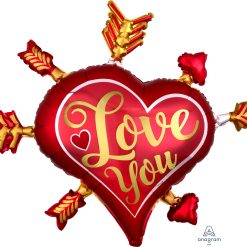 Westcoast Balloon 40475 Satin Love You Arrows