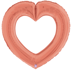 Westcoast Balloon 25087 Linking Heart Rose Gold