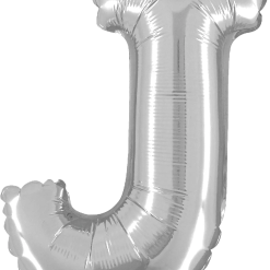 Westcoast Balloon 34910SP Letter J Silver 14In