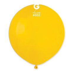 Westcoast Balloon 150254 Gemar #002 Yellow 19 Round (25Ct)