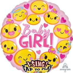 Westcoast Balloon 38502 Sing-A-Tune Emoticon Baby Girl