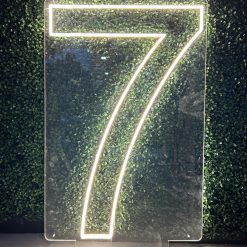 Westcoast Balloon Number 7 Neon Sign Rental