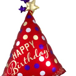 Westcoast Balloon 39061 Red Satin Party Hat