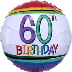 Westcoast Balloon 34437 Rainbow Birthday 60