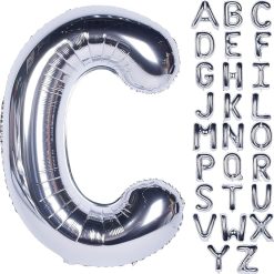 Westcoast Balloon 40 Lucky Foil Letter C Silver