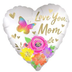 Westcoast Balloon 44158 Love You Mom Satin Floral