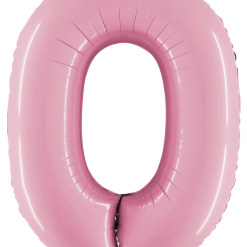 Westcoast Balloon 15840MP Megaloons Number 0 Pastel Pink