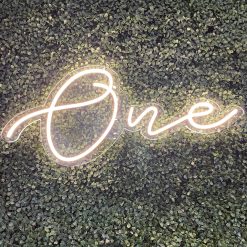 Westcoast Balloon One Neon Sign Rental - Cursive