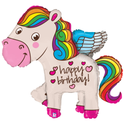 Westcoast Balloon 35140 Rainbow Birthday Pony