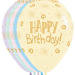 Westcoast Balloon 53302 Pastel Gold Birthday 11 Round