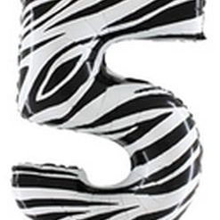 Westcoast Balloon 35845 Zebra Megaloon Number 5