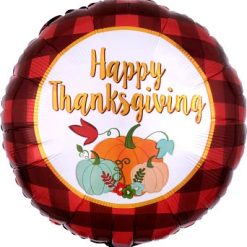 Westcoast Balloon 38161 Thanksgiving Plaid