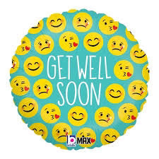 Westcoast Balloon 32580 Emoji Get Well