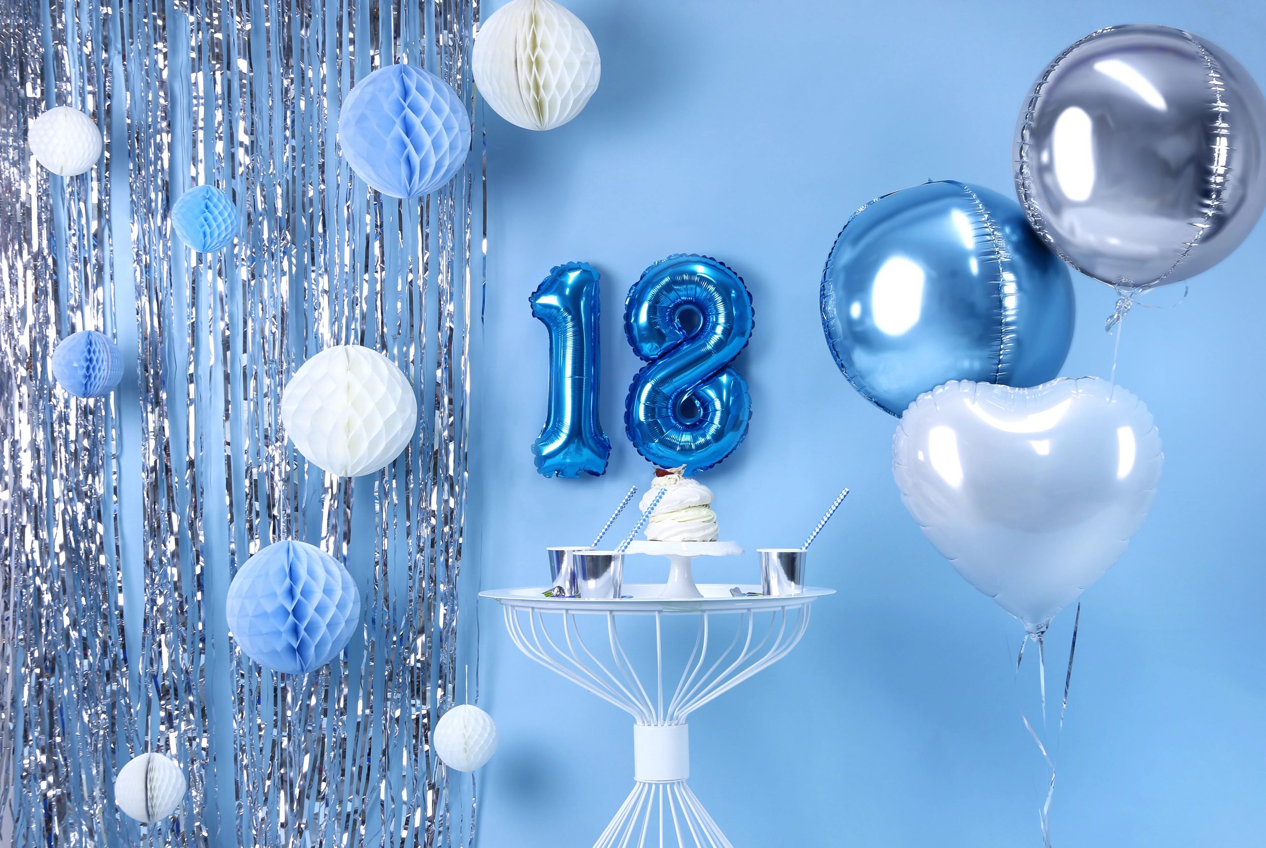 Westcoast Balloon CRT-018 Party Curtain - Silver - Image 3
