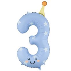 Westcoast Balloon FB411T-3 Number 3 Blue