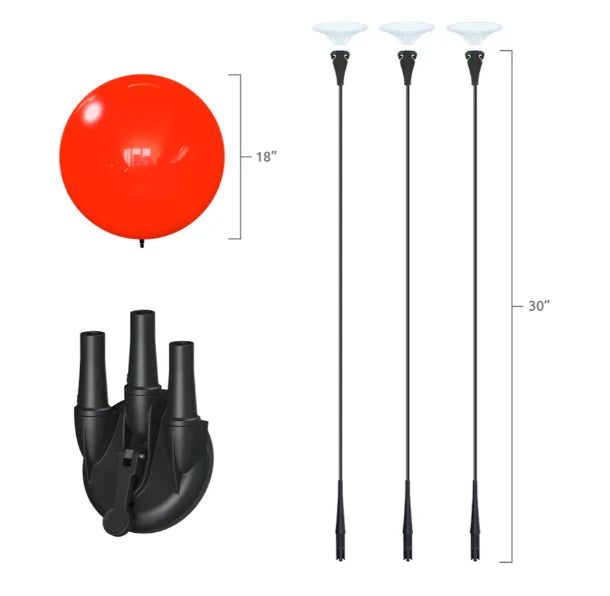 Westcoast Balloon DuraBalloon 3-Balloon Suction Cup Kit - Image 2