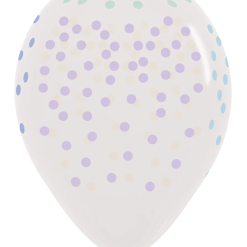 Westcoast Balloon 53355 Confetti Multicolor Pastel 11 Round