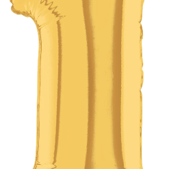 Westcoast Balloon 14841G Air Fill Number 1 Gold 7In