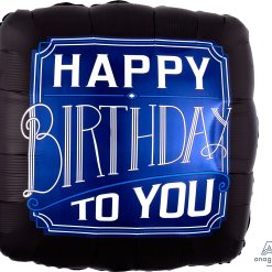 Westcoast Balloon 38578 Happy Birthday Man