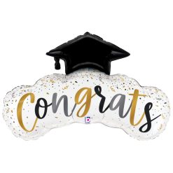 Westcoast Balloon 25177 Satin Congrats Confetti Grad