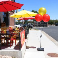 Westcoast Balloon Reusable 3-Balloon Cluster Pole Kit With Weighted Base Single Stand