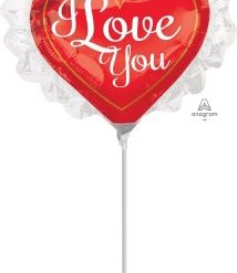 Westcoast Balloon 31887 Love You Ruffle