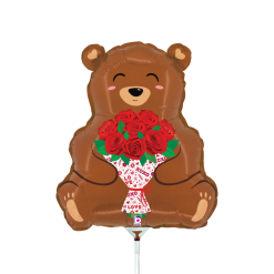 Westcoast Balloon 19331 Rose Bouquet Bear