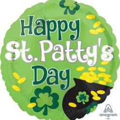 Westcoast Balloon 34238 Happy St. Patty'S Day Pot Of Gold