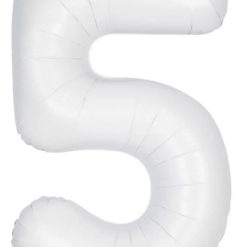 Westcoast Balloon 13965 Number 5 Matte White