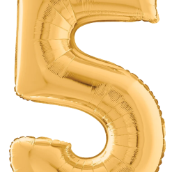 Westcoast Balloon 18845 Number 5 Gold 28 Megaloon