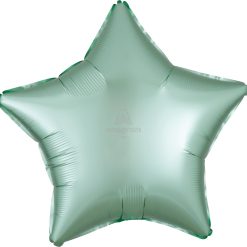 Westcoast Balloon 39915 Satin Luxe Mint Green Star