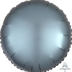 Westcoast Balloon 36812 Satin Luxe Steel Blue Round