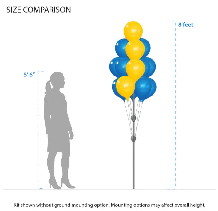 Westcoast Balloon PermaShine 14-Balloon Tree Kit With Ground Mount - Image 3