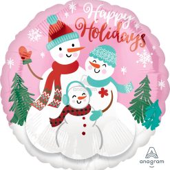 Westcoast Balloon 40101 Happy Holidays Snow Family