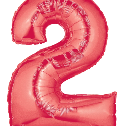 Westcoast Balloon 15842RP Megaloons Number 2 Red