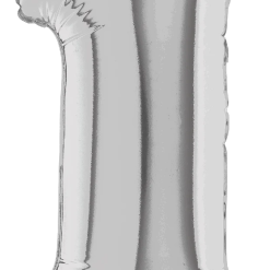Westcoast Balloon 14841S Air Fill Number 1 Silver 7In