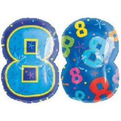 Westcoast Balloon 12675 Number 8 Multi Color