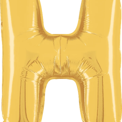 Westcoast Balloon 34908GP Letter H Gold 14In