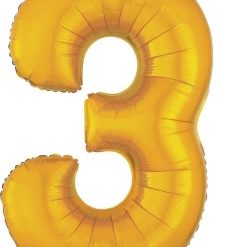 Westcoast Balloon 28248 SuperShape Number 3 Gold