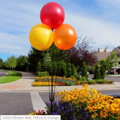 Westcoast Balloon BalloonBobber 3-Balloon Cluster Pole Kit With Ground Mount
