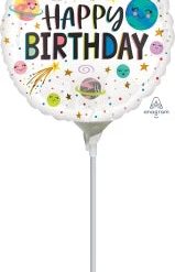 Westcoast Balloon 39643 Smiling Galaxy Happy Birthday